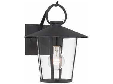 Crystorama Andover 1 - Light Outdoor Wall Light with Clear Glass Shade CRYAND9201CLMK