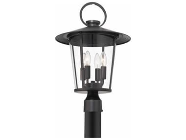Crystorama Andover 4 - Light Outdoor Post Light with Clear Glass Shade CRYAND9209CLMK