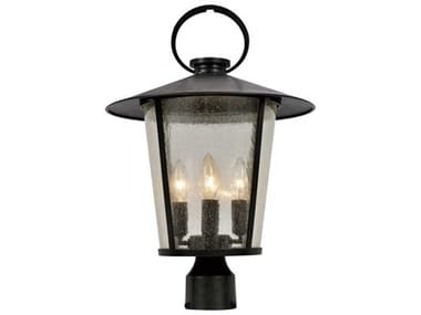 Crystorama Andover 4 - Light Outdoor Post Light with Clear Seeded Glass Shade CRYAND9209SDMK