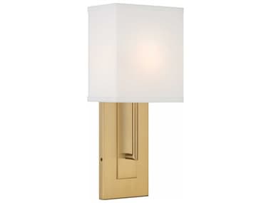 Crystorama Brent 15" Tall 1-Light Vibrant Gold Wall Sconce CRYBREA3631VG
