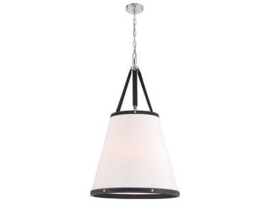 Crystorama Callahan 6-Light Polished Nickel Pendant CRYCAL2406PN