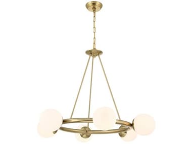 Crystorama Maverick 6-Light Vibrant Gold Globe Chandelier CRYED0161006VG