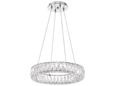 Crystorama Kinsley 1-Light Polished Chrome Round Pendant CRYED3541801CH