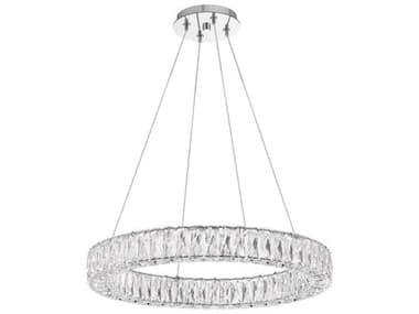 Crystorama Kinsley 1-Light Polished Chrome Round Pendant CRYED3542401CH