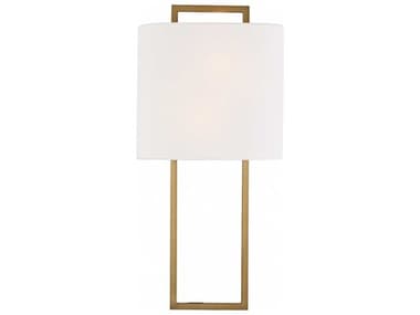 Crystorama Fremont 21" Tall 2-Light Vibrant Gold Wall Sconce CRYFRE422VG