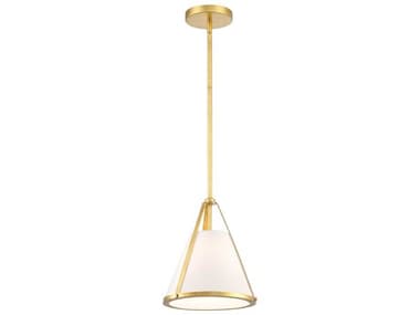 Crystorama Fulton 1-Light Antique Gold Empire Mini Pendant CRYFUL900GA