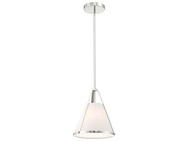 Crystorama Fulton 1-Light Polished Nickel Empire Mini Pendant CRYFUL900PN