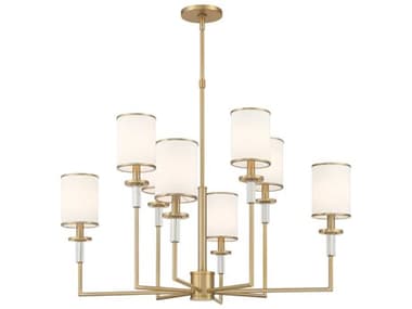 Crystorama Hatfield 8-Light Vibrant Gold Candelabra Chandelier CRYHAT478VG