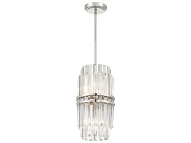 Crystorama Hayes 4-Light Polished Nickel Cylinder Mini Pendant CRYHAY1401PN