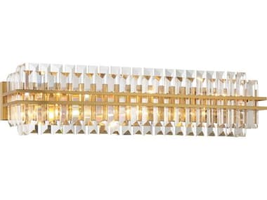 Crystorama Hayes 6-Light Aged Brass Vanity Light CRYHAY1415AG