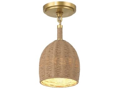 Crystorama Jace 1-Light Soft Gold Dome Semi Flush Mount CRYJAC10502SGCEILING