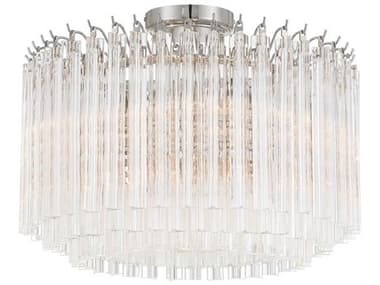 Crystorama Lofton 5-Light Polished Nickel Semi Flush Mount CRYLOF5005PNCEILING