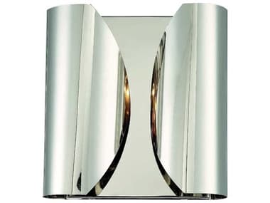Crystorama Monique 10" Tall 2-Light Polished Nickel Wall Sconce CRYMOQA3692PN
