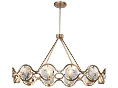 Crystorama Quincy 40" Wide 10-Light Distressed Twilight Brass Crystal Chandelier CRYQUI7629DT