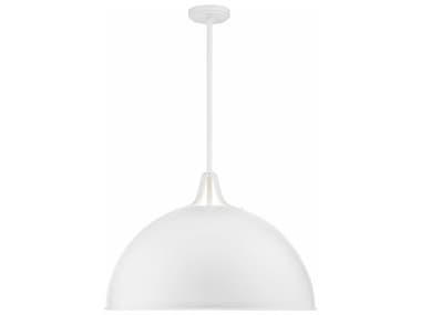Crystorama Soto 23" 3-Light White Dome Pendant CRYSOT18017WH
