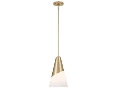 Crystorama Tori 9" 1-Light Vibrant Gold Mini Pendant CRYTOR901VG