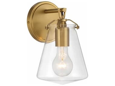 Crystorama Voss 9" Tall 1-Light Luxe Gold Wall Sconce CRYVSS7001LG