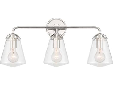 Crystorama Voss 3-Light Polished Nickel Vanity Light CRYVSS7013PN