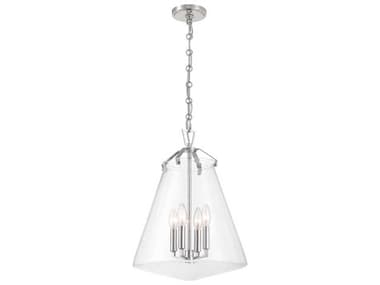 Crystorama Voss 4-Light Polished Nickel Pendant CRYVSS7015PN