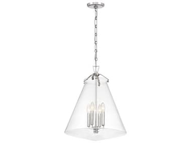 Crystorama Voss 4-Light Polished Nickel Pendant CRYVSS7018PN