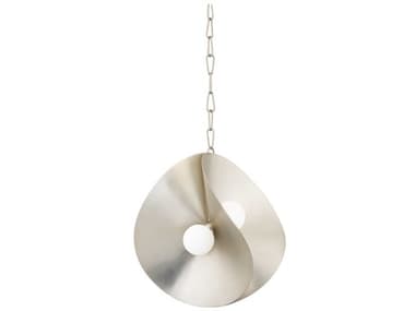 Corbett Lighting Peony 18" 4-Light Warm Silver Leaf Glass Globe Pendant CT33018WSL