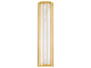 Corbett Lighting Leda 23" Tall 1-Light Vintage Brass Glass LED Wall Sconce CT34624VB