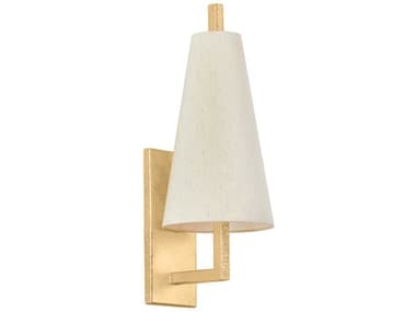 Corbett Lighting Tirana 1-Light Vintage Gold Leaf Wall Sconce CT48001VGL