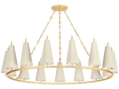 Corbett Lighting Tirana 15-Light Vintage Gold Leaf Chandelier CT48054VGL