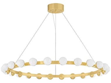 Corbett Lighting Linus 24-Light Vintage Brass Globe Chandelier CT48445VB