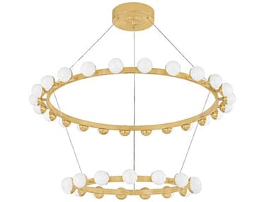 Corbett Lighting Linus 39-Light Vintage Brass Globe Tiered Chandelier CT48446VB