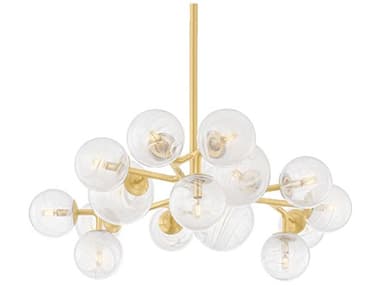 Corbett Lighting Glasgow 15-Light Vintage Polished Brass Globe Chandelier CT48847VPB