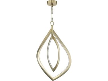 Corbett Lighting Arles 2-Light Vintage Brass Geometric Chandelier CT49619VB