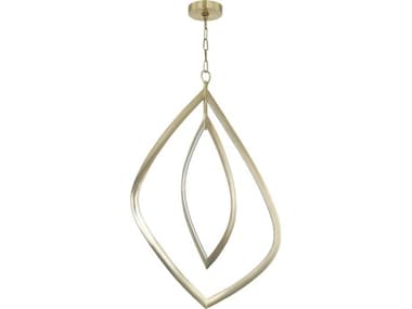 Corbett Lighting Arles 2-Light Vintage Brass Geometric Chandelier CT49629VB