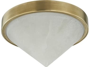 Corbett Lighting Colmar 1-Light Vintage Brass Flush Mount CT50606VB
