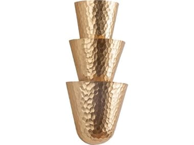 Corbett Lighting Bucharest 3-Light Vintage Gold Leaf Wall Sconce CT50803VGL