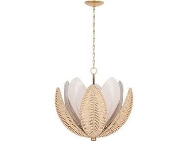 Corbett Lighting Costa Brava 5-Light Vintage Gold Leaf Bowl Chandelier CT51324VGL