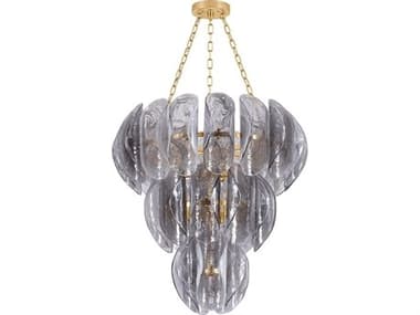 Corbett Lighting Anatase 10-Light Vintage Gold Leaf Tiered Chandelier CT51836VGL