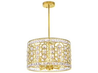 CWI Lighting Belinda 4-Light Champagne Gold Chandelier CWI1026P164193