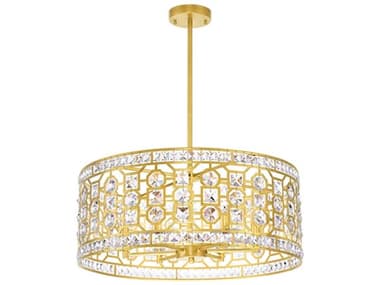 CWI Lighting Belinda 6-Light Champagne Gold Chandelier CWI1026P236193