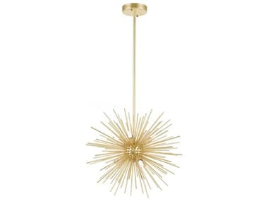 CWI Lighting Savannah 6-Light Gold Leaf Sputnik Pendant CWI1034P166620