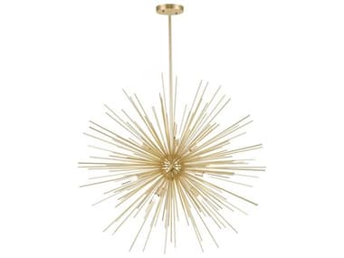 CWI Lighting Savannah 9-Light Gold Leaf Sputnik Pendant CWI1034P309620