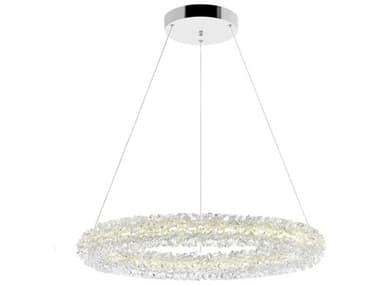 CWI Lighting Arielle Chrome Round Pendant CWI1042P17601R