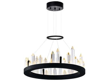 CWI Lighting Juliette Black Round Pendant CWI1043P16101