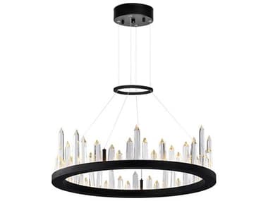 CWI Lighting Juliette Black Round Pendant CWI1043P24101