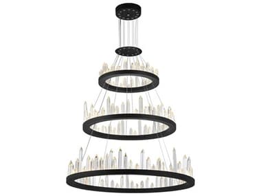 CWI Lighting Juliette Black Round Tiered Pendant CWI1043P323101