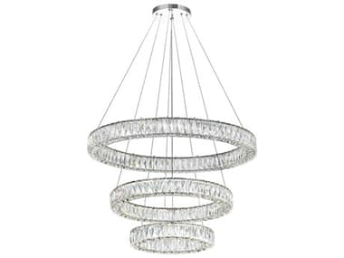 CWI Lighting Madeline Chrome Round Tiered Pendant CWI1044P32601R3C