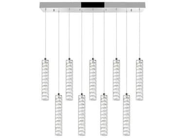 CWI Lighting Celina Chrome Linear Island Pendant CWI1046P329601RC