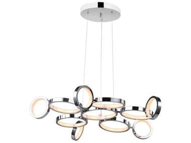 CWI Lighting Colette Chrome Round Pendant CWI1054P28601