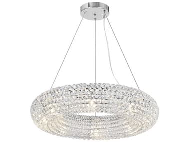 CWI Lighting Veronique 8-Light Chrome Round Chandelier CWI1057P248601