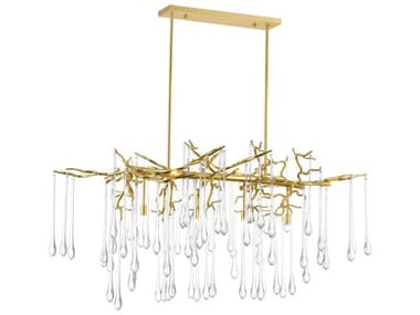 CWI Lighting Anita 10-Light Gold Leaf Island Pendant CWI1094P4710620